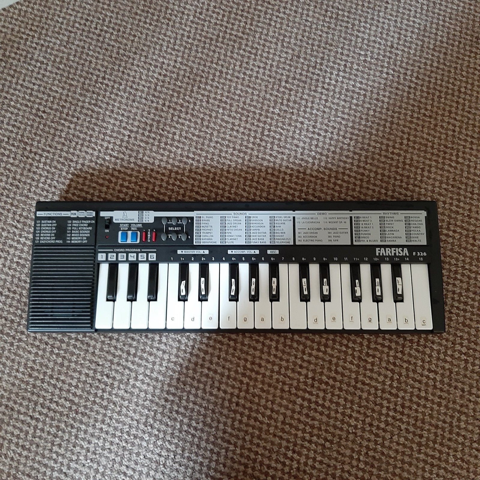 Farfisa F326 Keyboard - Compact en Draagbaar, Ophalen, Zo goed als nieuw, Overige aantallen