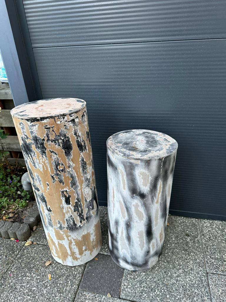 Pot tuin hout, Overige materialen, Rond, Ophalen of Verzenden, Tuin