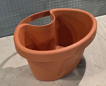 NIEUW 4x bloembak voor aan de regenpijp  per stuk 3,50 euro, Kunststof, Minder dan 30 cm, Minder dan 60 cm, Rond