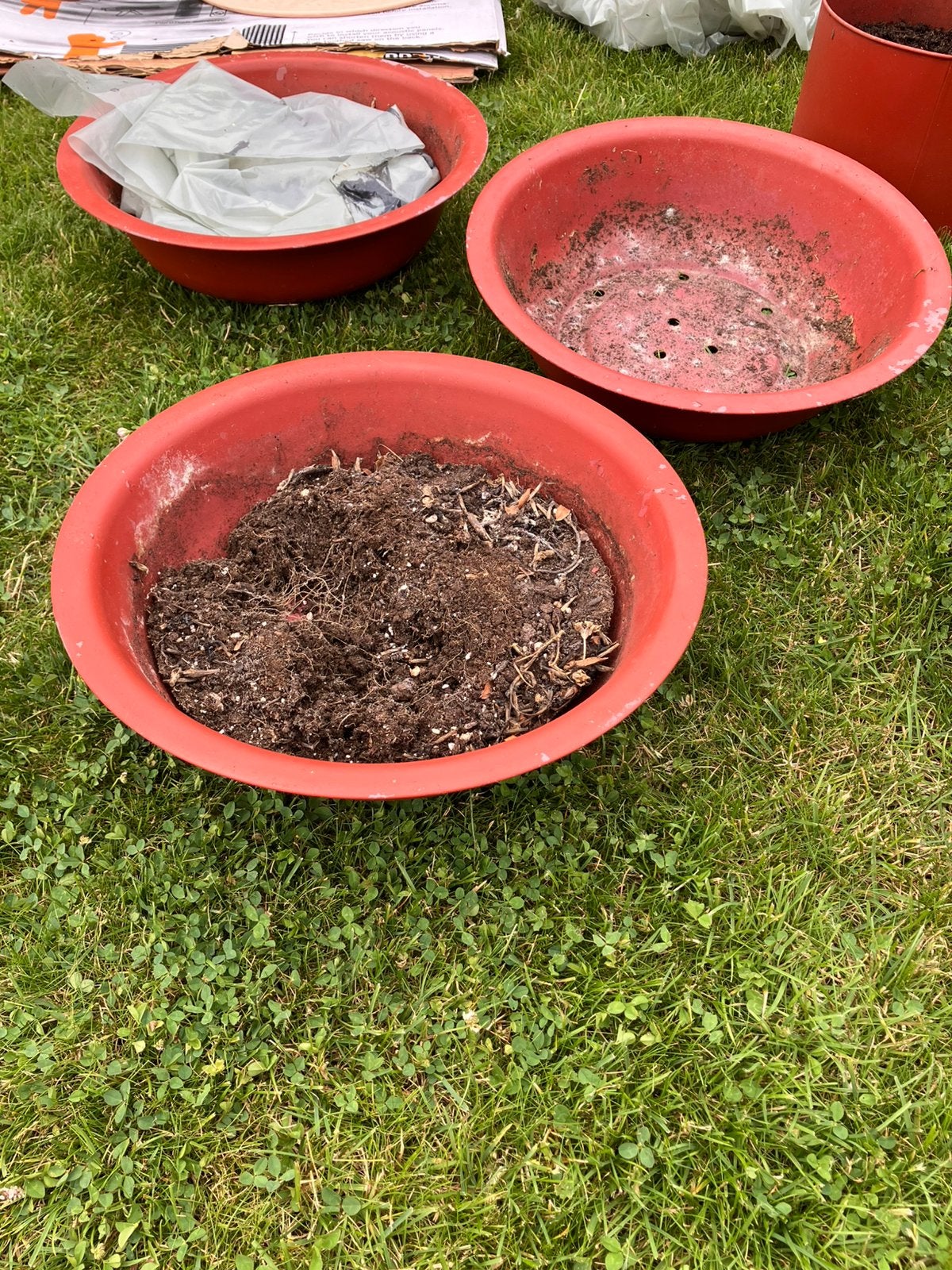 Bloempotten en schalen, Ophalen, Rond, Zo goed als nieuw, Aardewerk