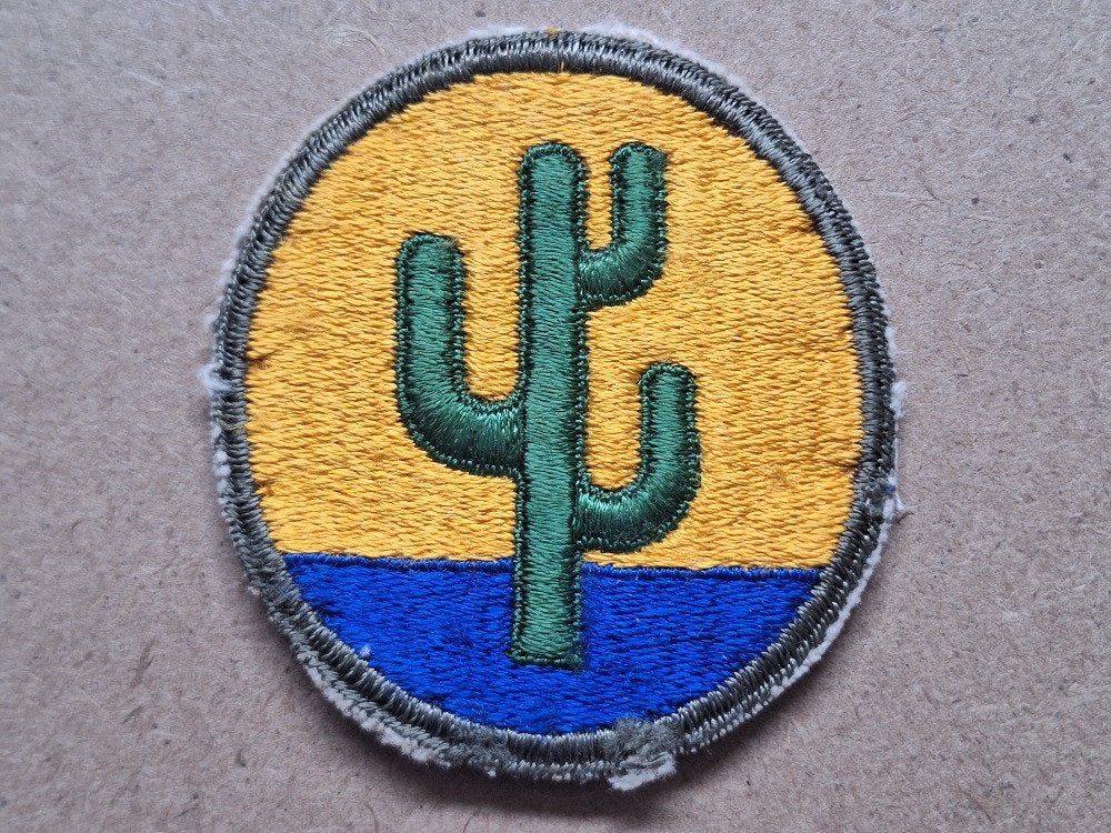 WWII US 103rd Infantry Division patch, Verzenden, Amerika, Embleem of Badge