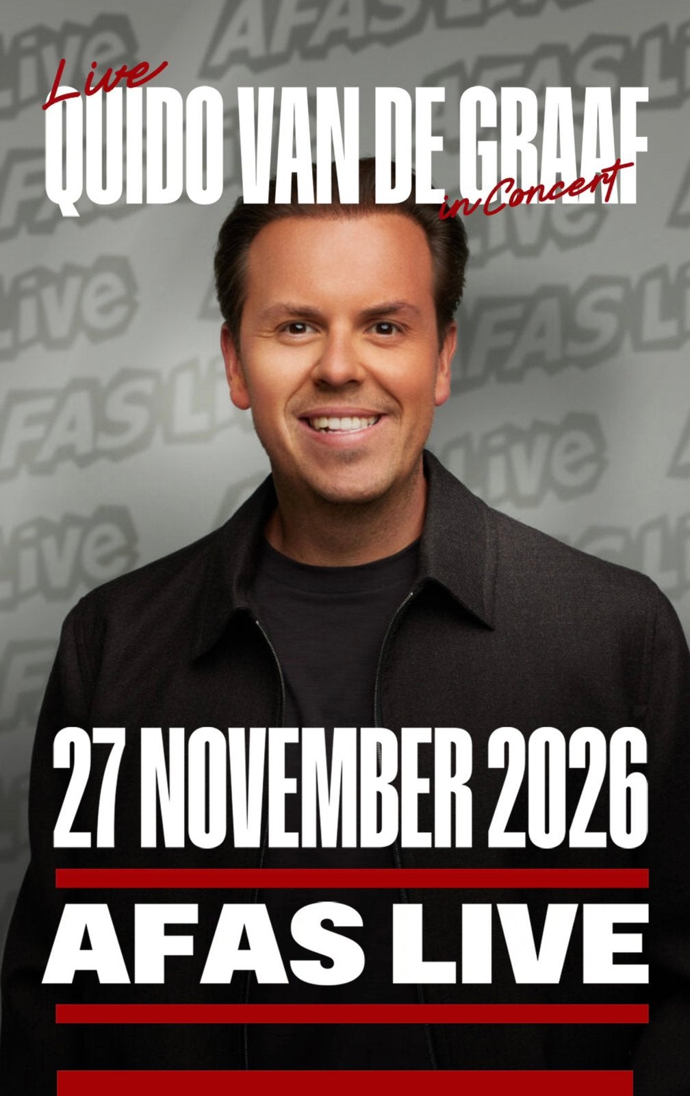 Tickets AFAS Guido van de Graaf, Drie personen of meer, November, Levenslied