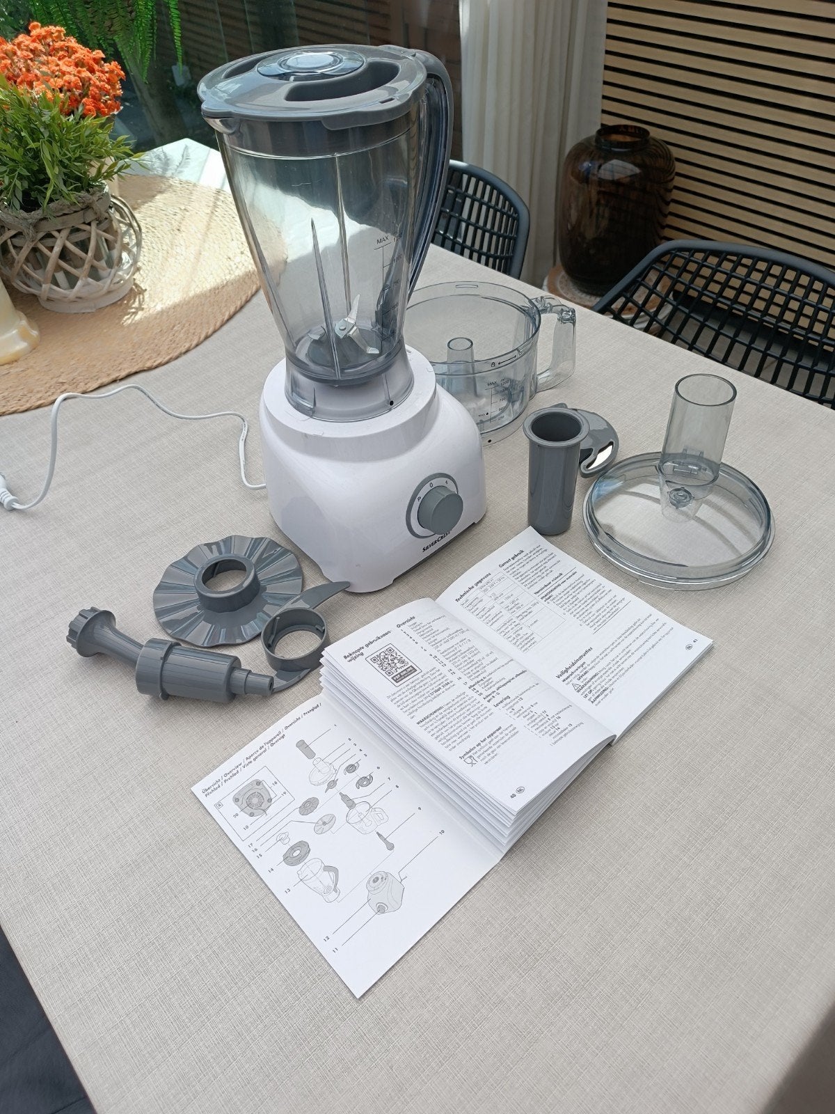 SilverCrest SFPM 600 A1 Multifunctionele Keukenmachine, 1 tot 2 liter, 2 snelheden, Ophalen of Verzenden, Zo goed als nieuw