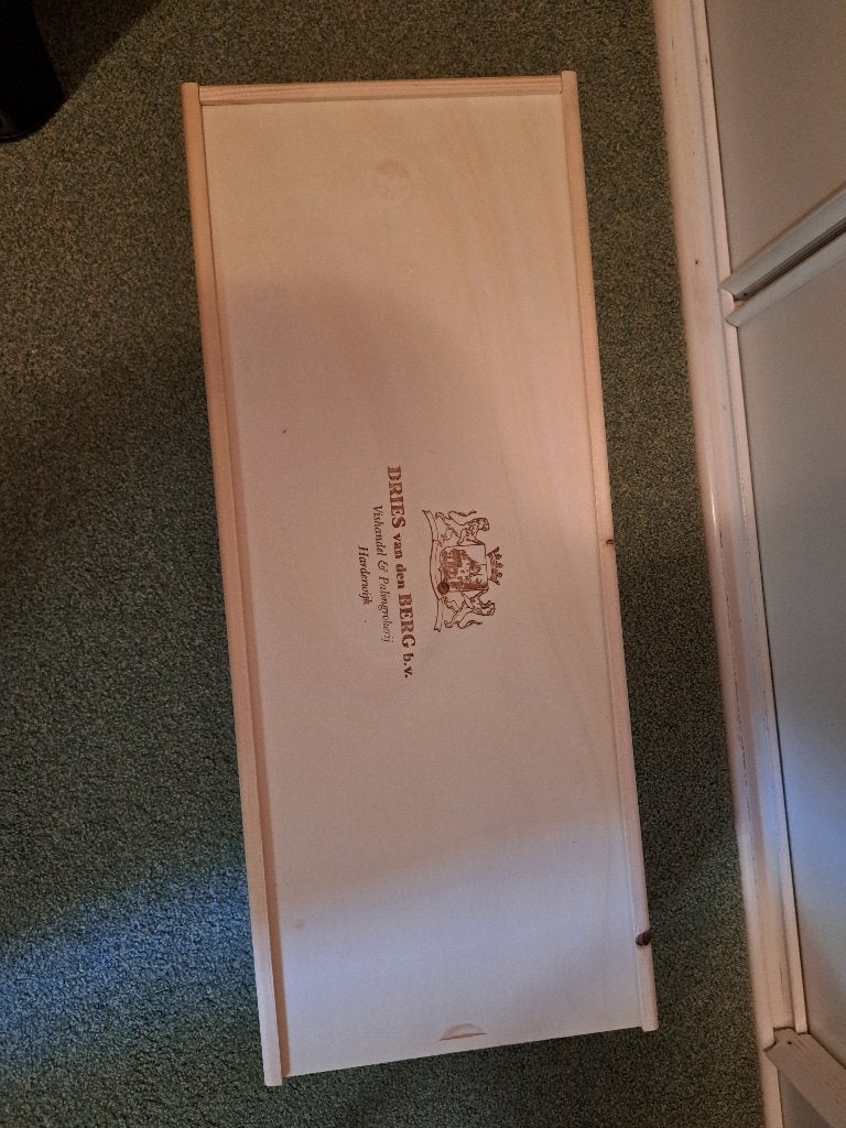 houten bewaardoos van gerookte zalm, Diversen, Levensmiddelen, Ophalen of Verzenden