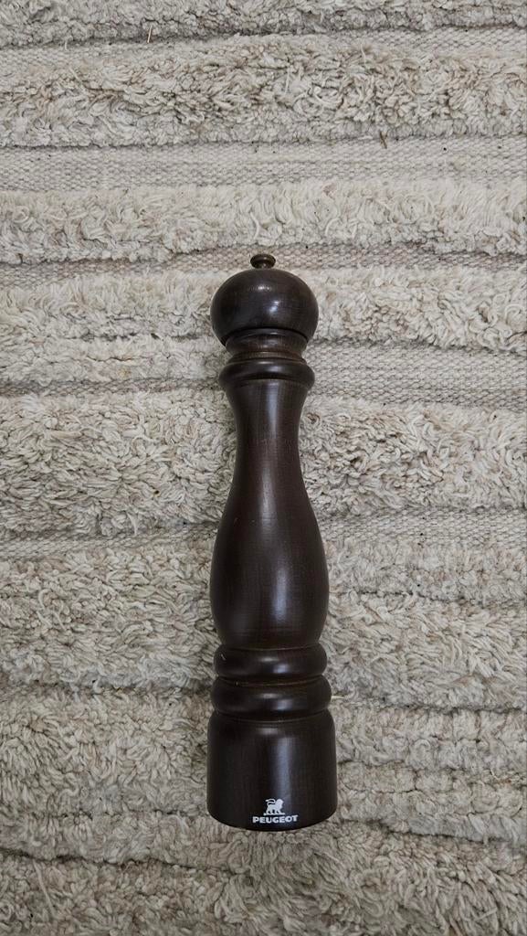 Vintage Peugeot Pepermolen 30cm - Donkerbruin Chocolade, Ophalen of Verzenden
