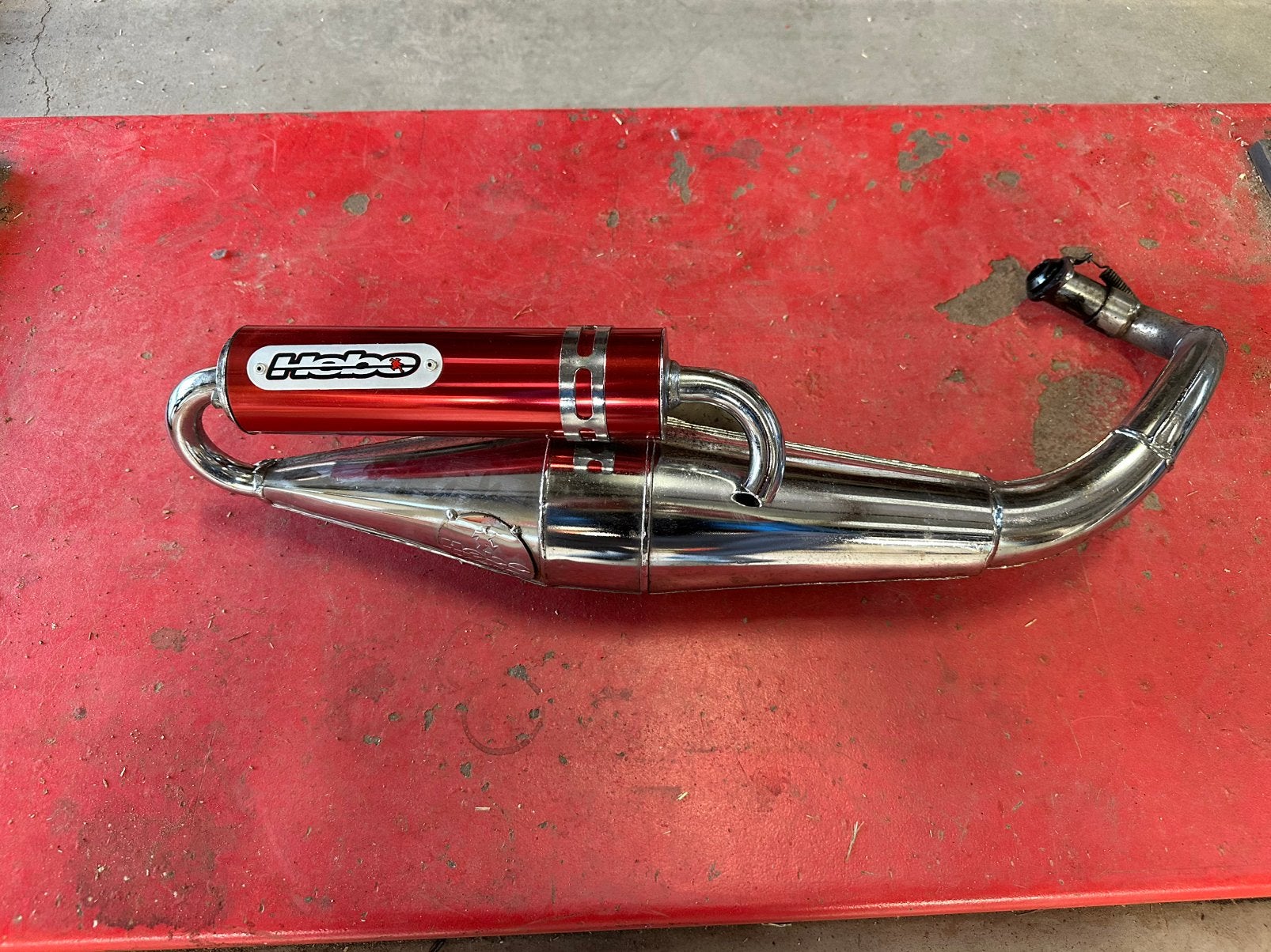Hebo performer piaggio 50/70cc, Ophalen, Zo goed als nieuw, Uitlaat