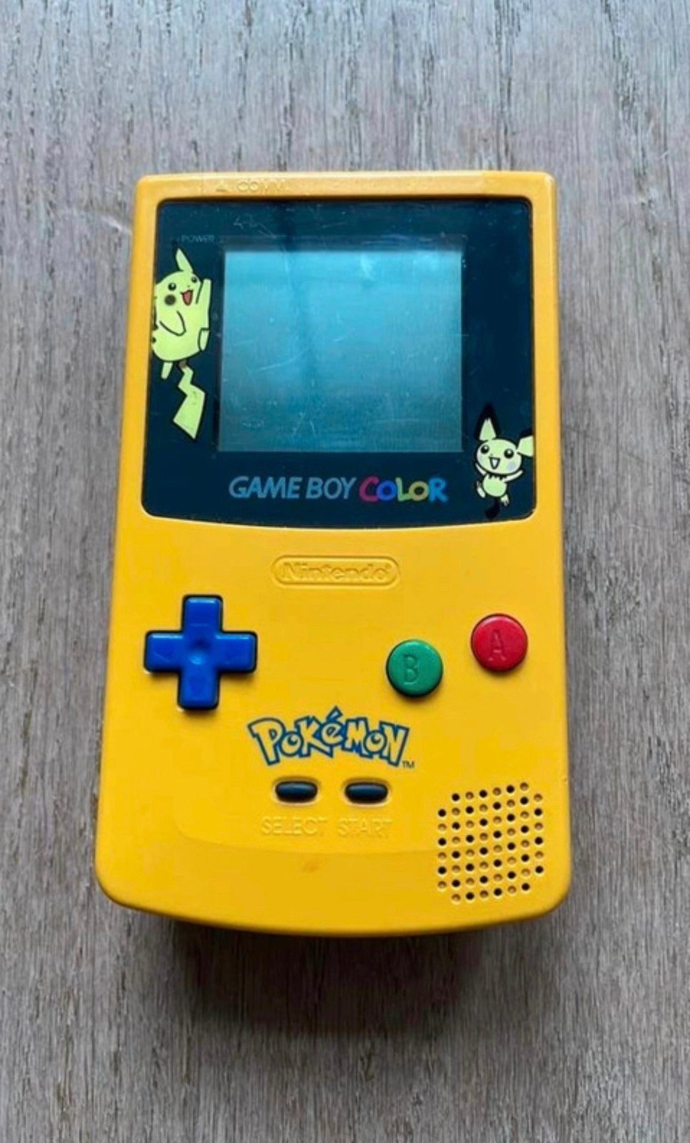 Nintendo Gameboy Color Pikachu Pokemon geel, Verzenden, Gebruikt, Game Boy Color, Met games
