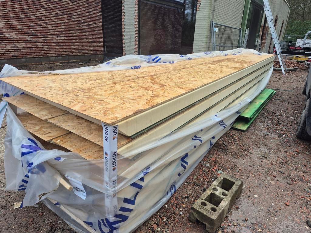 Unilin Dakelementen Usystem Roof HB CB Green 14mm/OSB 18mm, Doe-het-zelf en Verbouw, Dakpannen en Dakbedekking, Ophalen of Verzenden