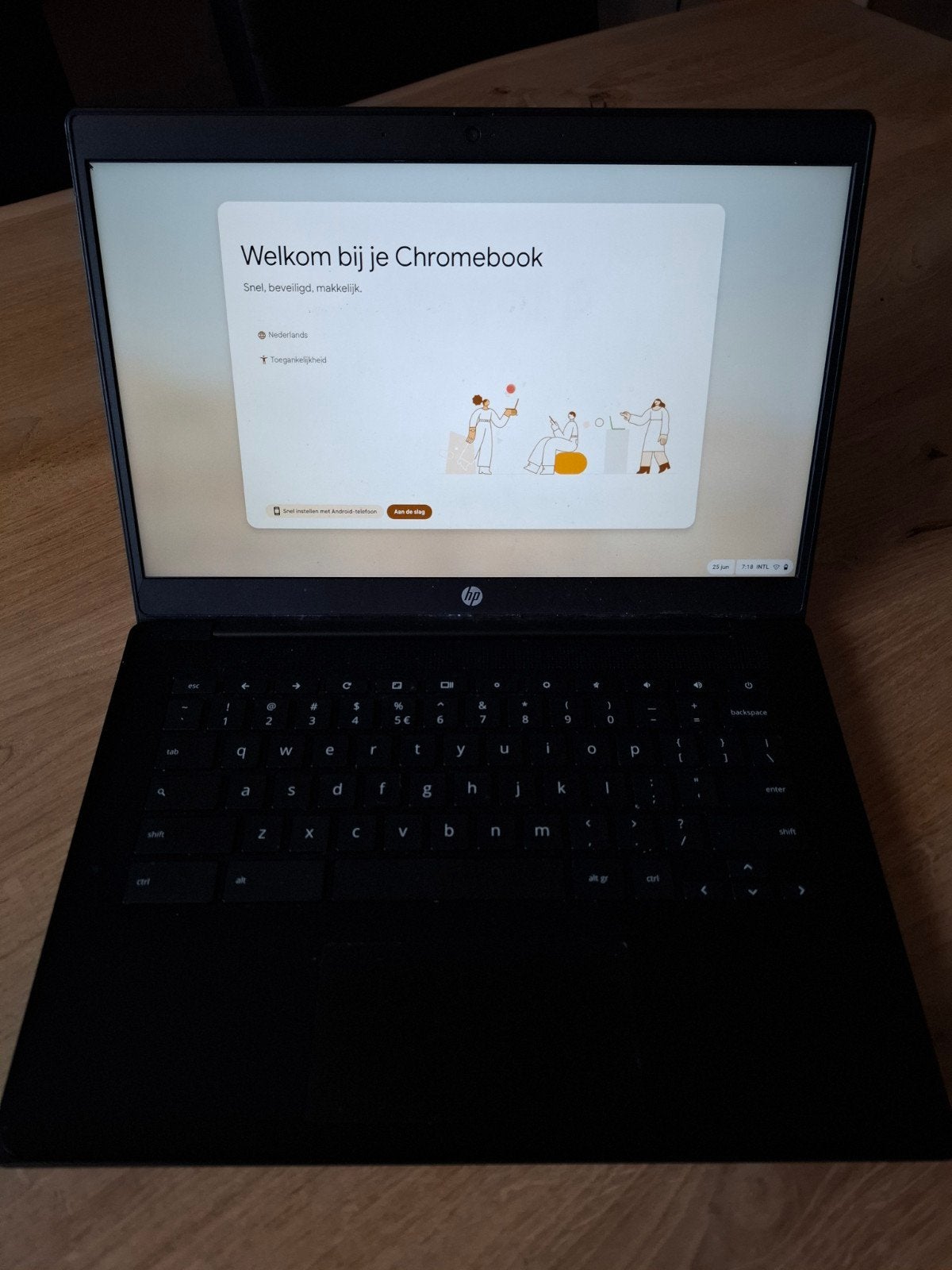 HP Chromebook 14 G7, Computers en Software, Chromebooks, 14 inch, 4 GB of minder, Qwerty, Ophalen of Verzenden
