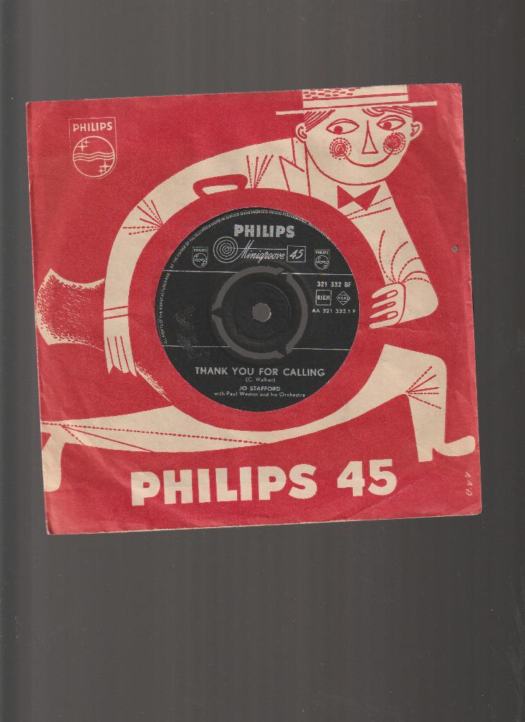 JO  STAFFORD  --  THANK  YOU  FOR  CALLING, Verzenden, 7 inch, Single, Zo goed als nieuw