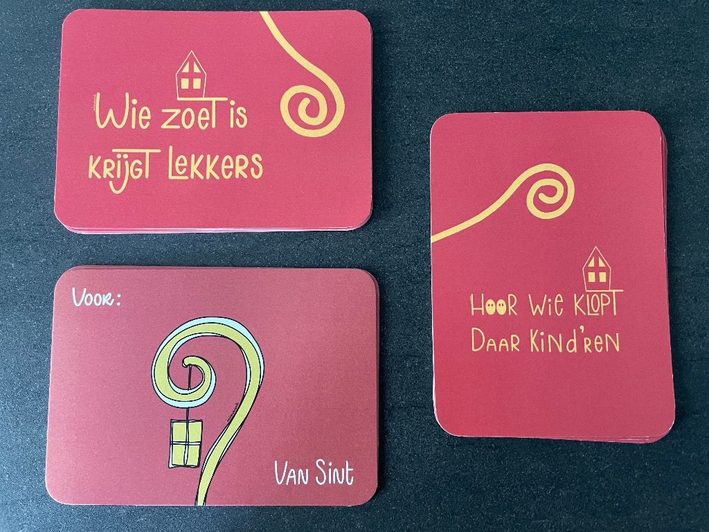 25 leuke Sinterklaas kaarten in 3 varianten, Diversen, Ophalen of Verzenden, Nieuw