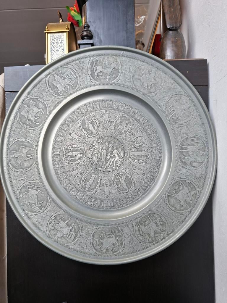 Div schalen of wandbord cq borden tin brons koper messing, Antiek en Kunst, Ophalen of Verzenden