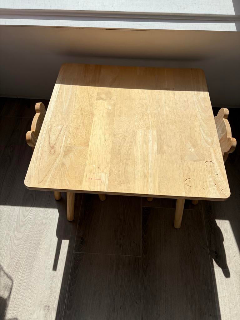 Zara kindertafel met 2 stoeltjes (houten), Ophalen, Gebruikt, Tafel(s) en Stoel(en)