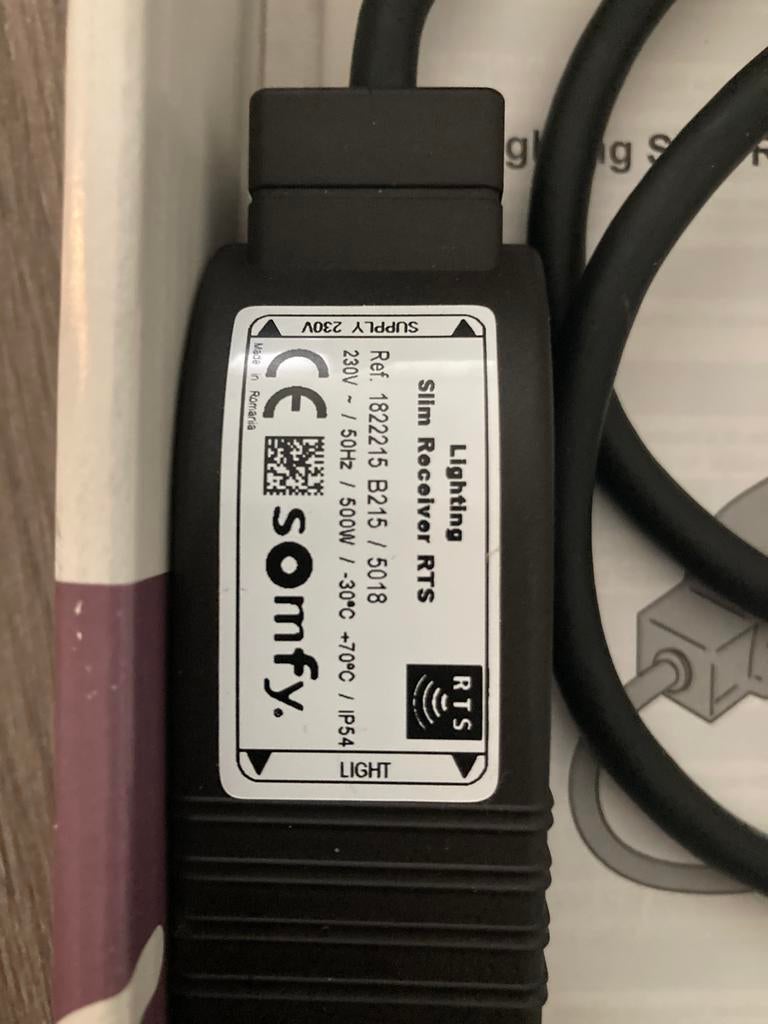 Somfy slim receiver rts 1822215, Ophalen of Verzenden, Zo goed als nieuw