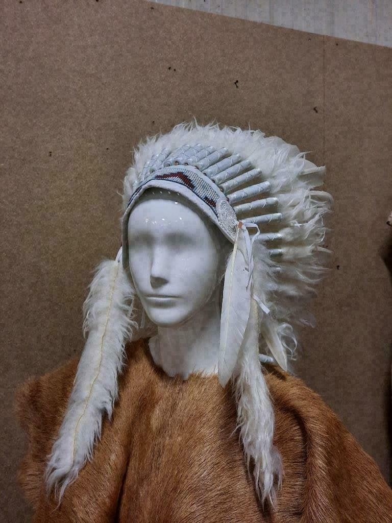 Authentieke Indianentooi - Lengte Lang Wit - Carnaval, Kleding | Dames, Ophalen of Verzenden, -, -, -
