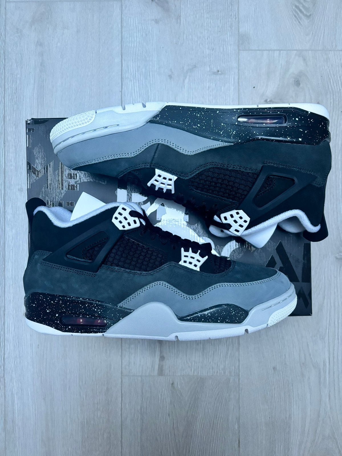 Nike Air Jordan 4 Retro 'Fear' - Maat 44,5, Kleding | Heren, Zwart, Nieuw, Ophalen of Verzenden, Sneakers of Gympen