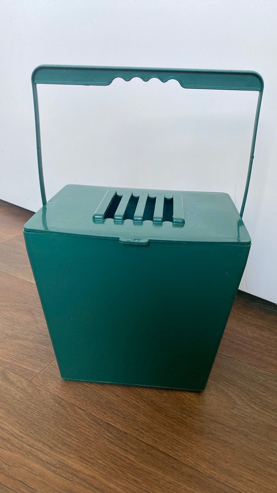 Groene kunststof prullenbak met handvat, Minder dan 10 liter, Ophalen of Verzenden, Nieuw, Kunststof