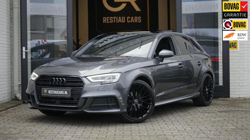 Audi A3 Sportback 1.4 TFSI CoD 3x S Line AUTOMAAT-ACC-BANG O, Gebruikt, Zwart, 4 cilinders, 150 pk