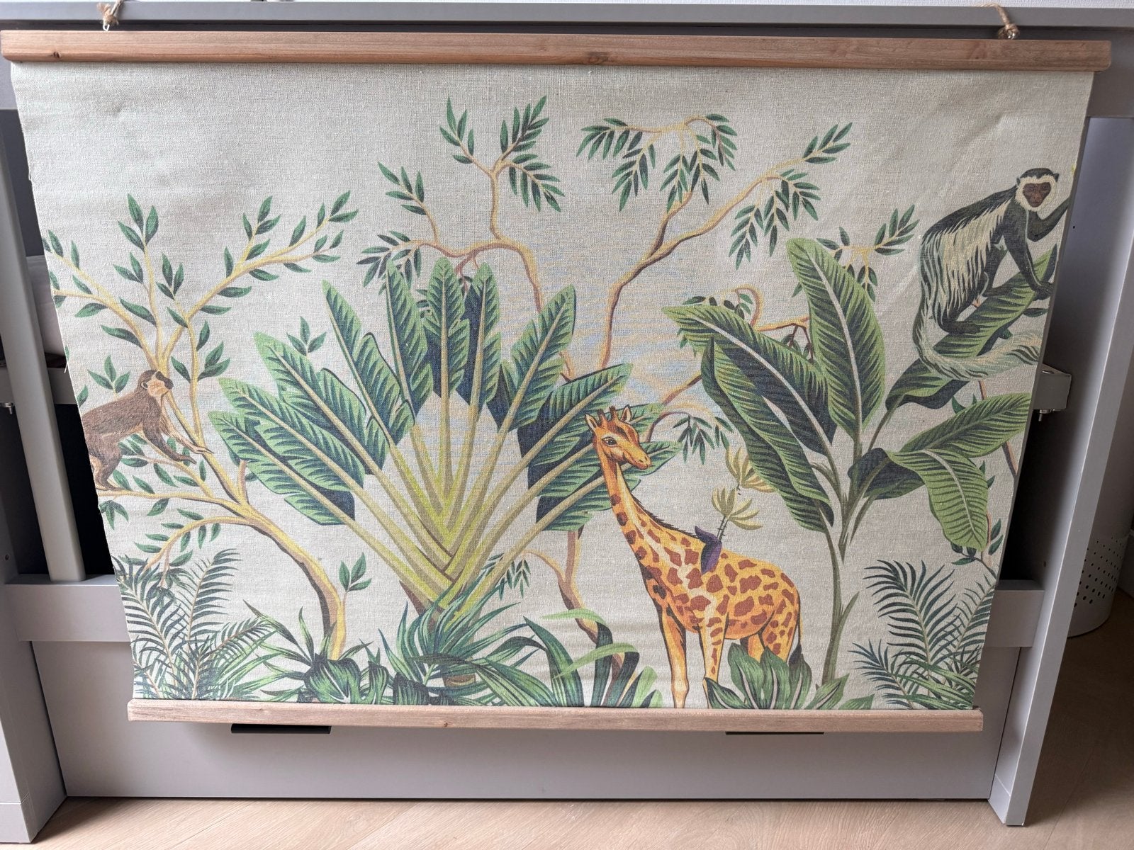 Wanddoek Jungle Thema - Baby/Kinderkamer Decoratie, Ophalen, Gebruikt, Meerkleurig, Met ophangsysteem