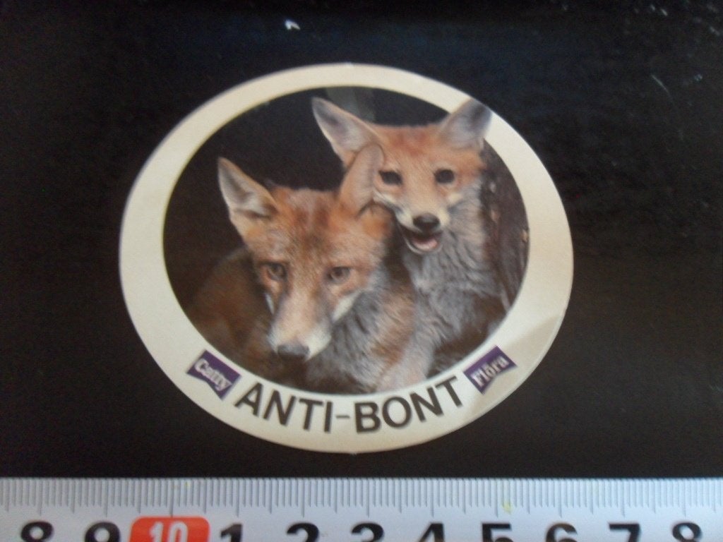 sticker vos catty flora anti-bont, Ophalen, Zo goed als nieuw
