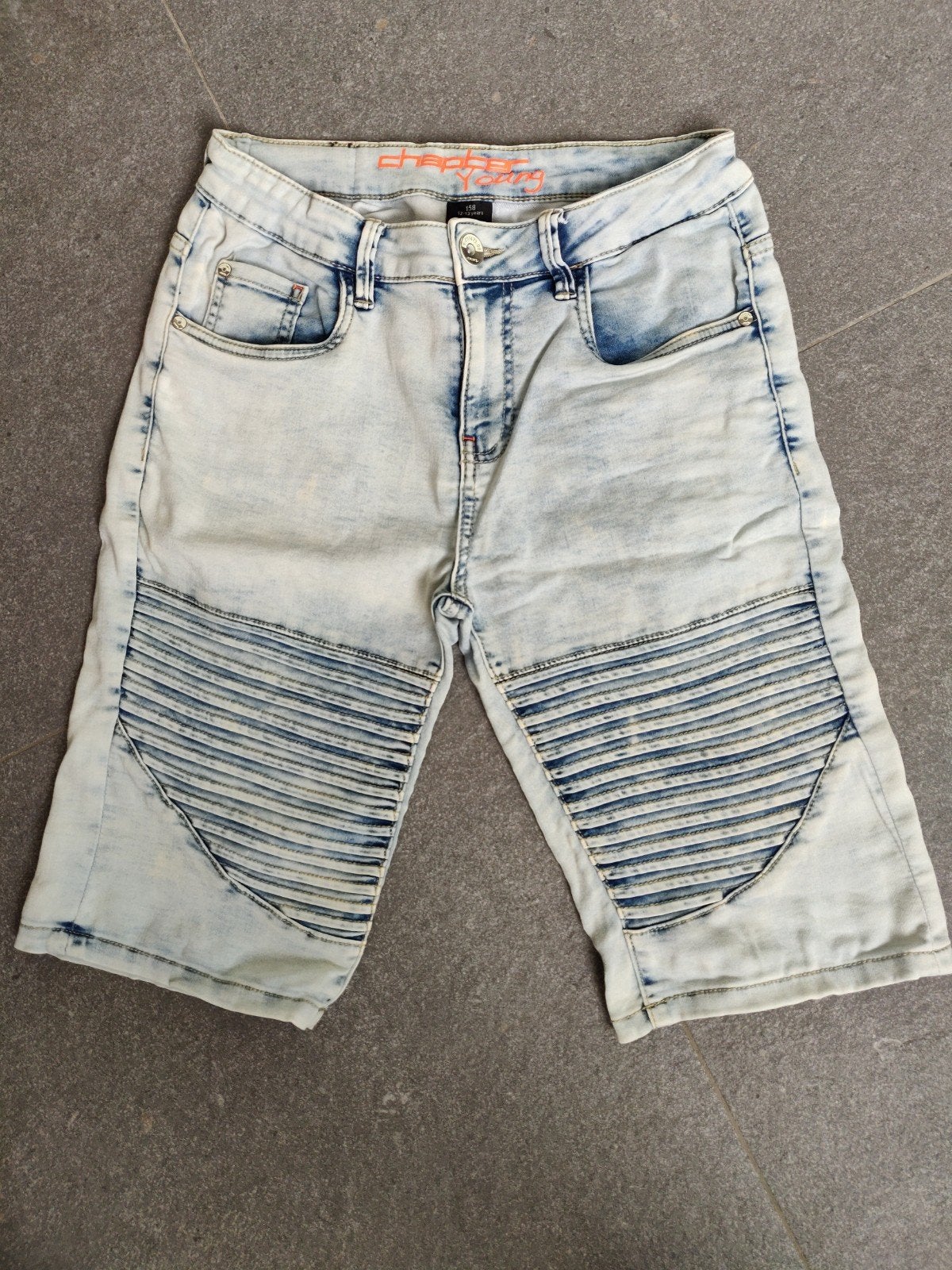 Korte spijkerbroek Chapter Young maat 158, Kinderen en Baby's, Kinderkleding | Maat 158, Broek, Gebruikt, Chapter Young, Ophalen of Verzenden