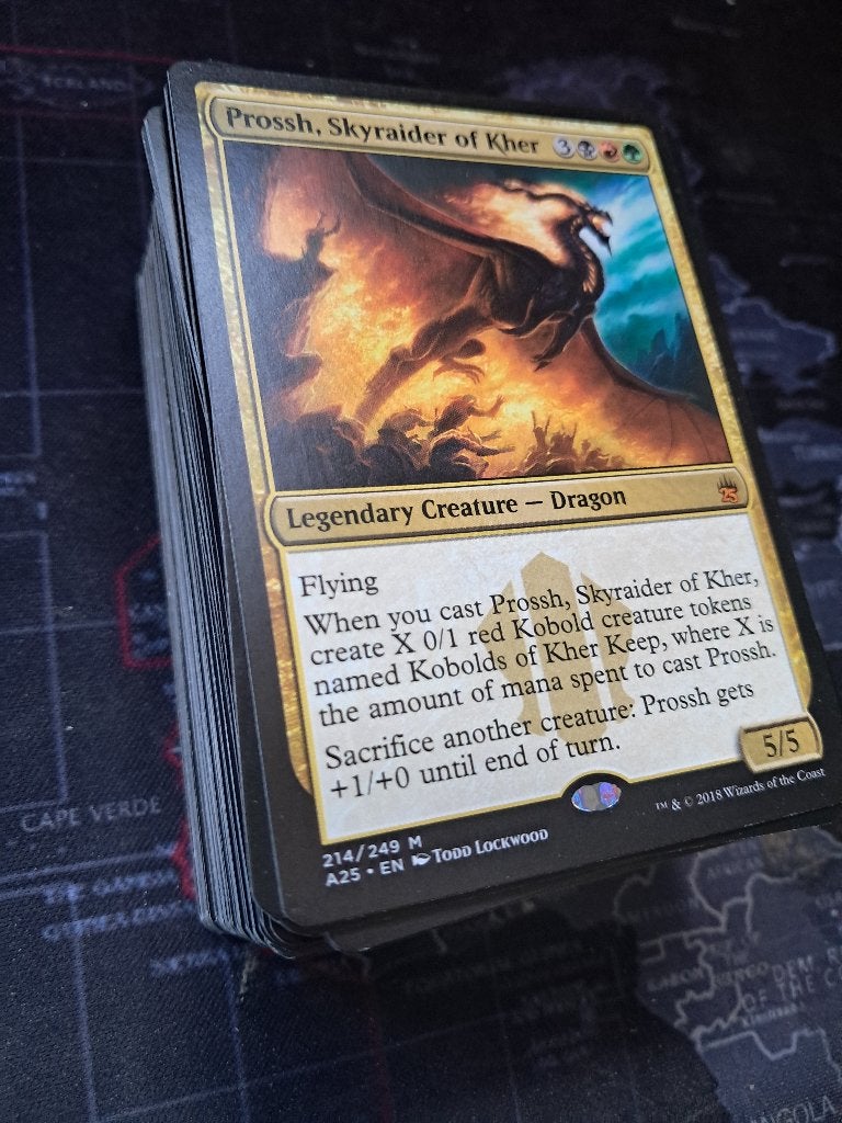MTG Commander Budget Deck Prossch rood groen zwart, Ophalen of Verzenden, Zo goed als nieuw, Speeldeck