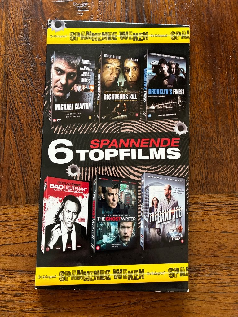 6 spannende topfilms, Vanaf 16 jaar, Ophalen of Verzenden, Nieuw in verpakking, Actiethriller