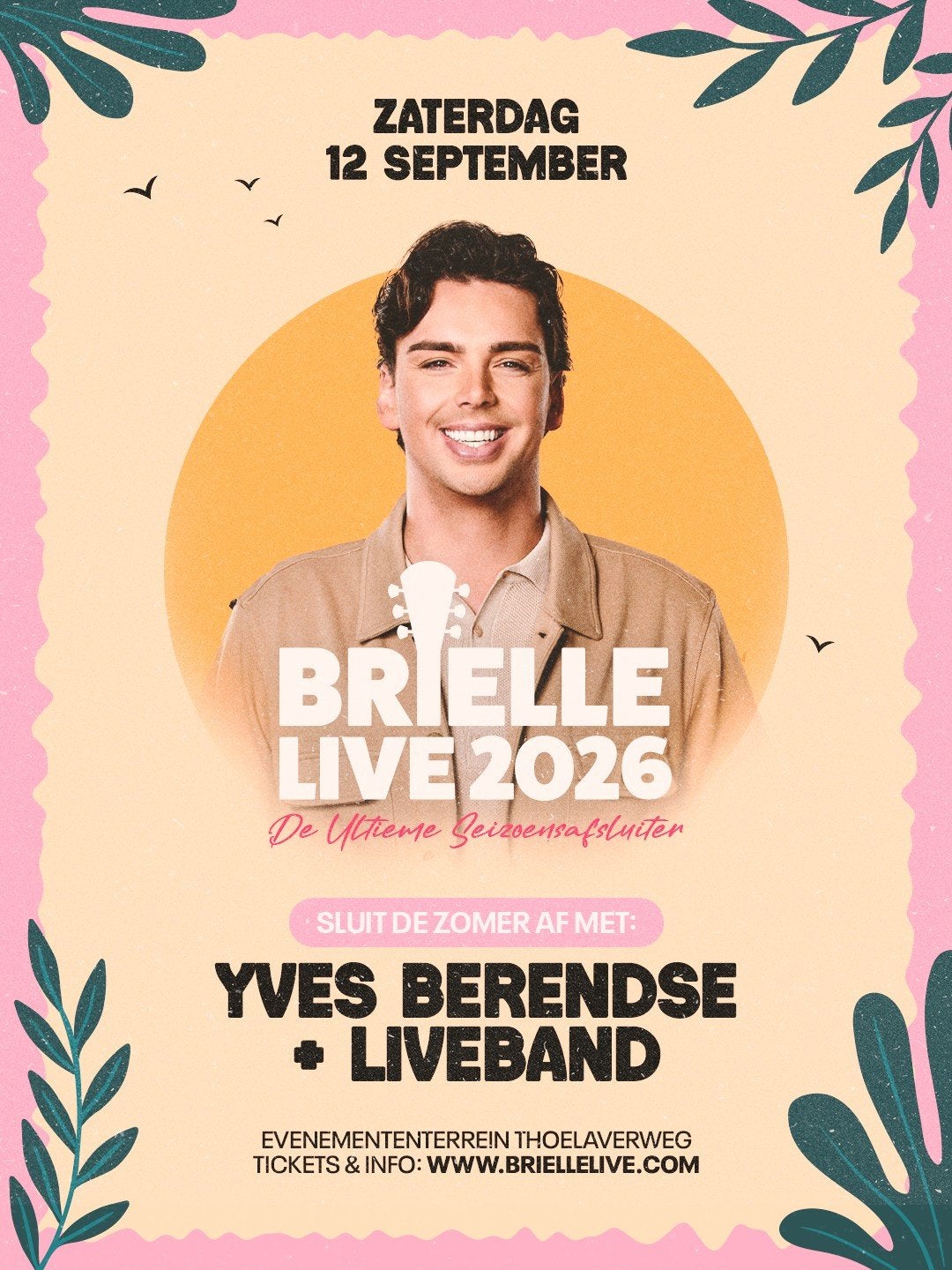 Tickets Brielle Live 2026, zaterdag 12 sep, Drie personen of meer
