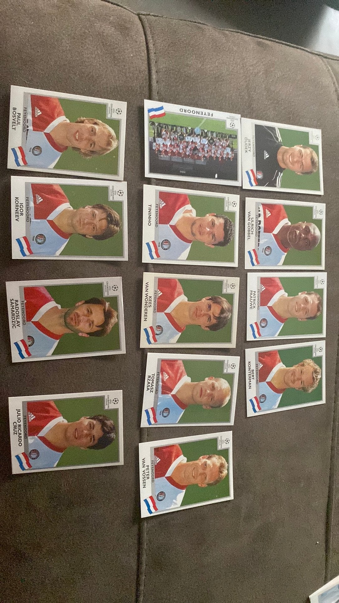 Panini champions league 2000 feyenoord, Ophalen of Verzenden, Zo goed als nieuw, Feyenoord, Poster, Plaatje of Sticker