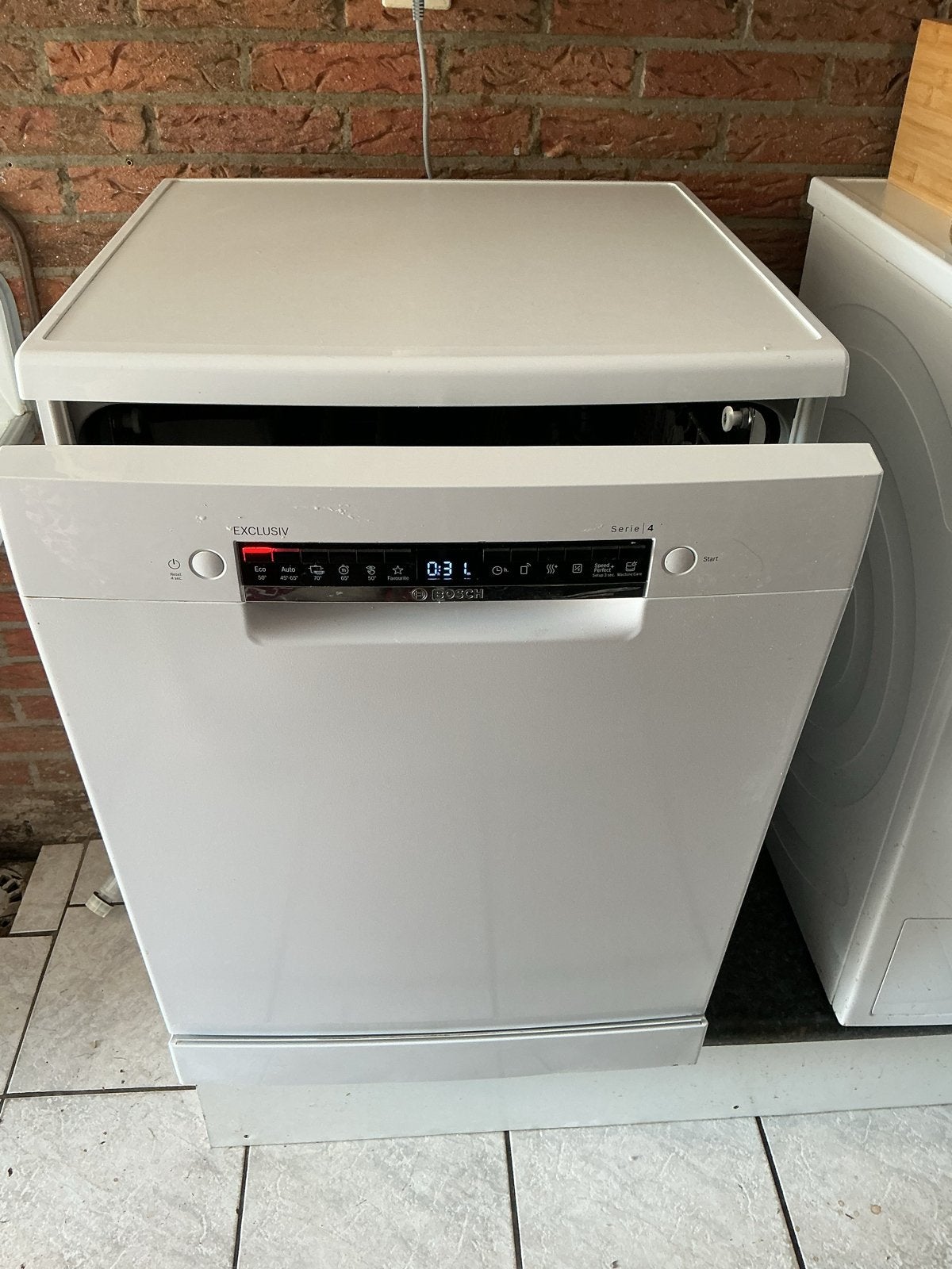 Bosch Exclusiv ruime vaatwasser - 2 jaar oud, Witgoed en Apparatuur, Vaatwasmachines, Ophalen, 60 cm of meer, Zo goed als nieuw