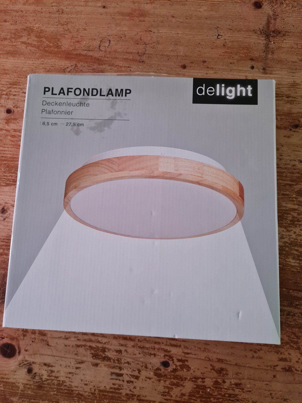Nieuwe Plafondlamp van Karwei - Delight, Houtlook, Ophalen, Nieuw, Overige materialen, Scandinavian