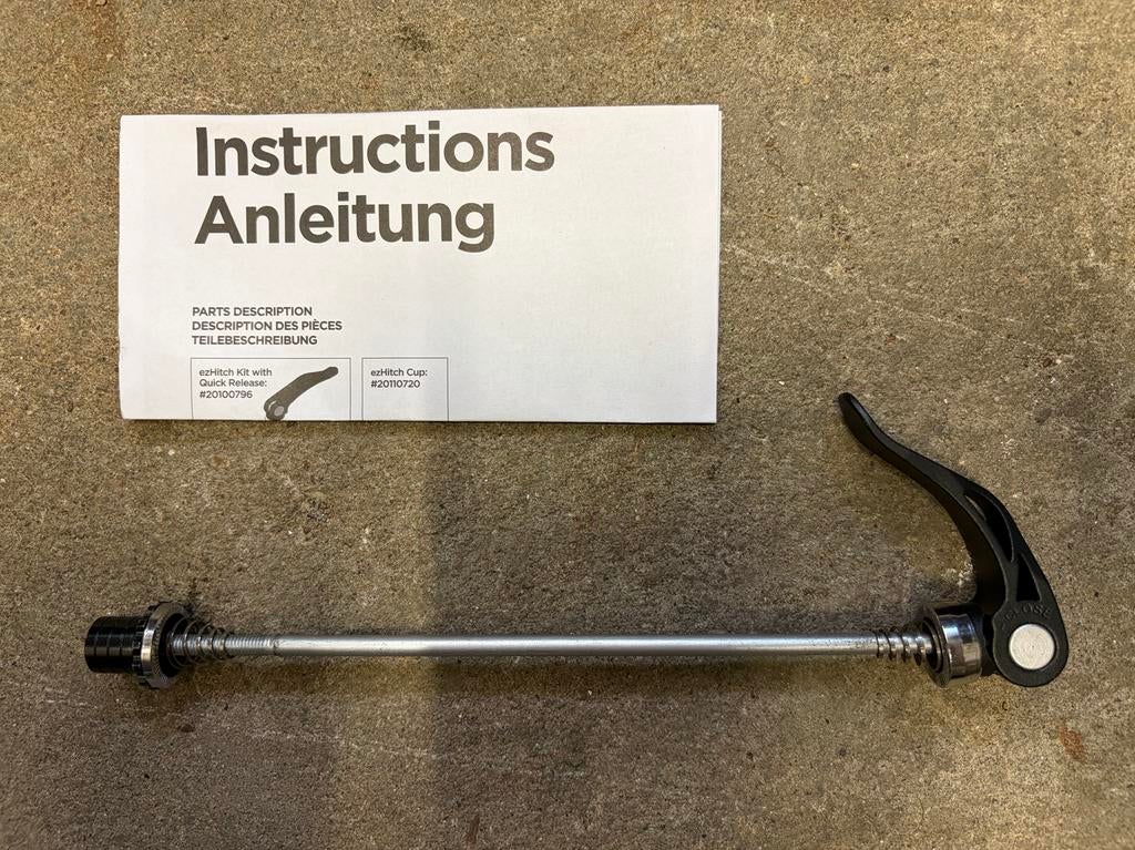 Thule quick release skewer – snelspanner voor fietstrailer, Ophalen of Verzenden, Zo goed als nieuw, Kinderkar