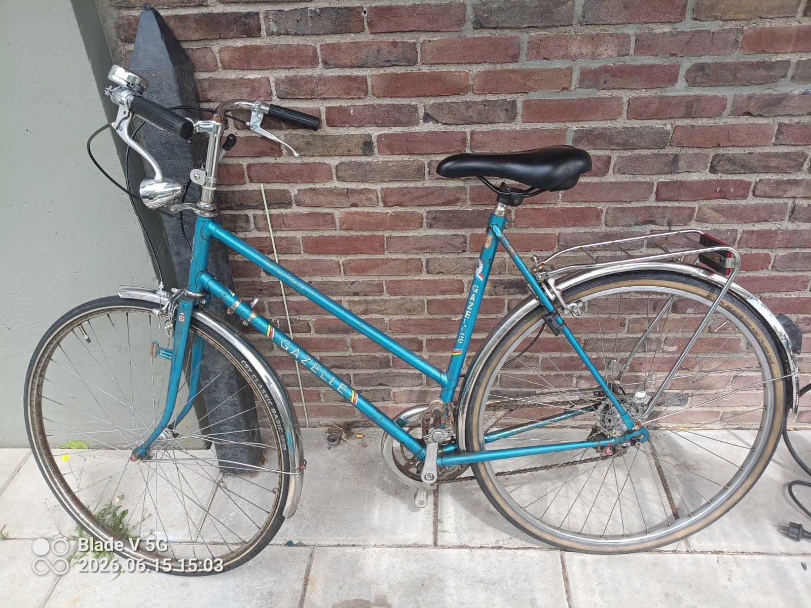 Gazelle damesfiets - Klassiek model, Ophalen, Velgrem, Versnellingen, Gazelle