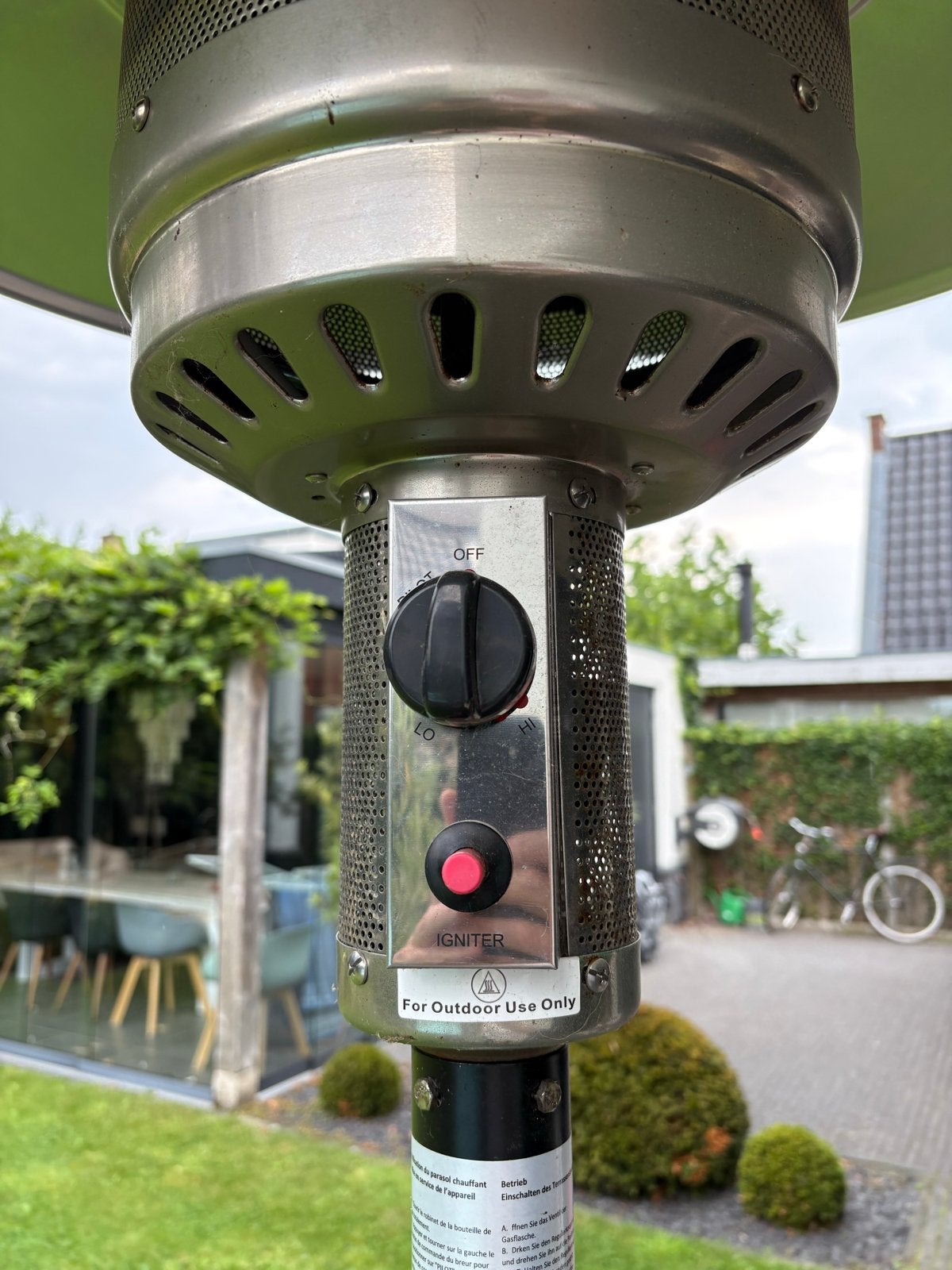 Eurom THG 14000 Terrasstraler op Gas (Zonder Gasfles), Tuin en Terras, Ophalen, Gebruikt, Gas, Vloer