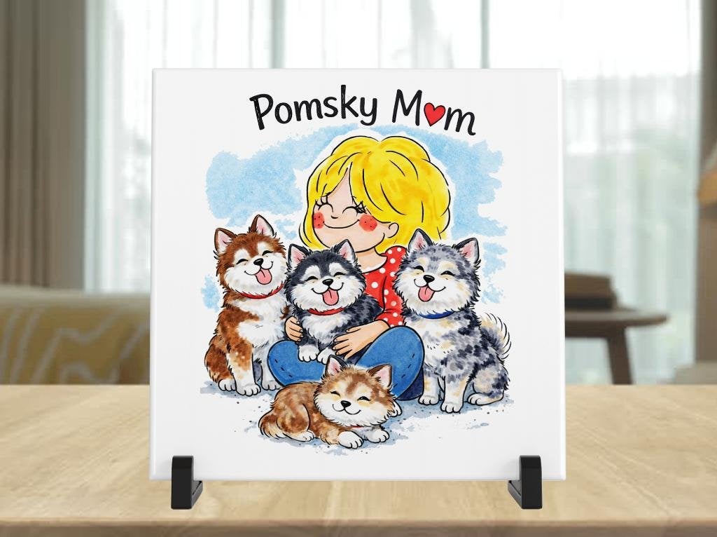 Pomsky Mom Tegel - Blond Stijl, Verzenden, Nieuw