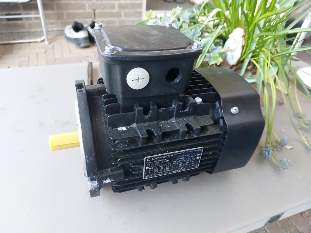 Nieuwe Lammers Elektromotor - 0.75 kW, 1430 rpm, Ophalen of Verzenden, Nieuw, Elektromotor, 1400 tot 1800 rpm