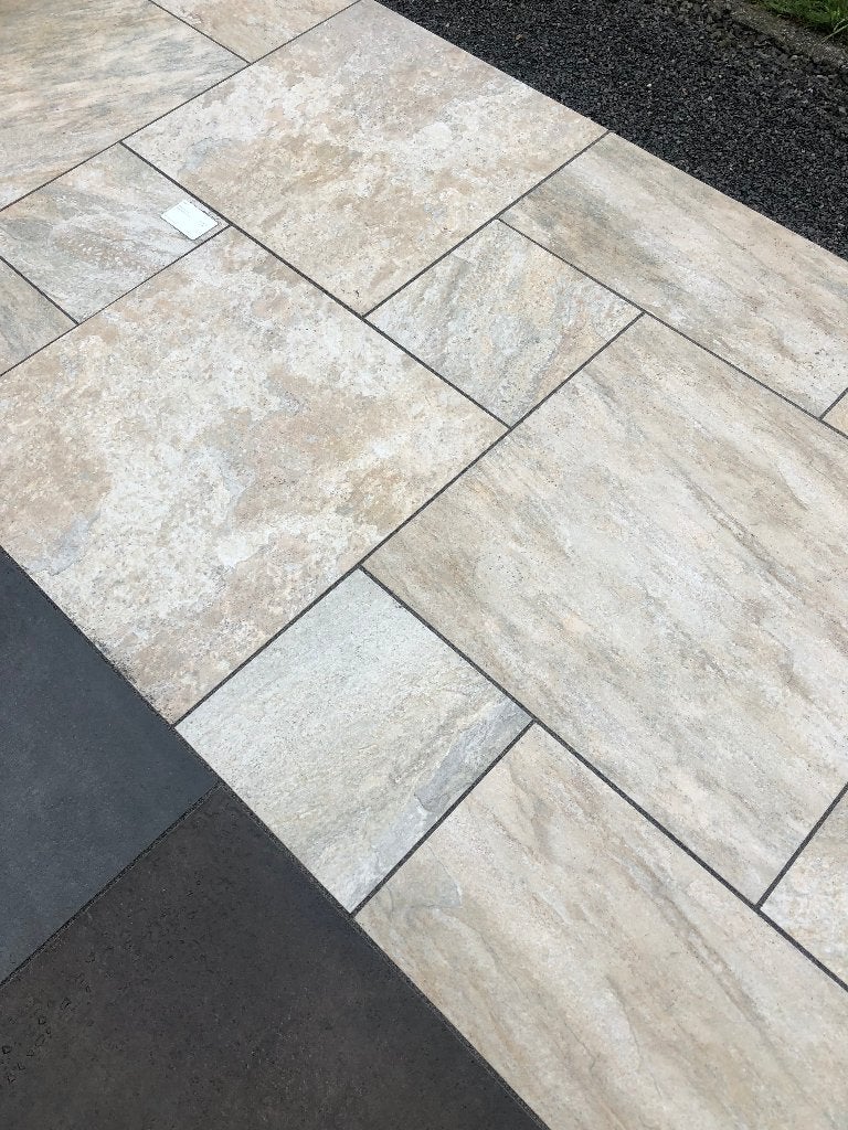 keramische terrastegels Wildverband 2 cm Restpartij, Ophalen, Keramiek, Nieuw, 10 m² of meer