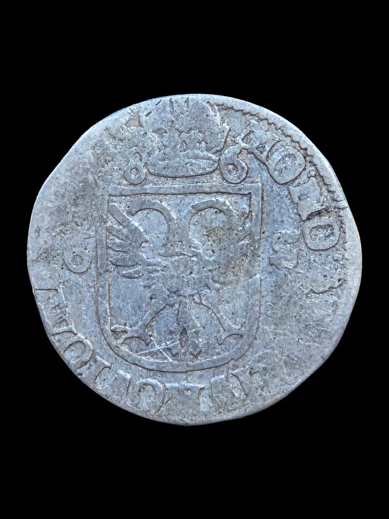 6 Stuiver/ Rijderschelling Nijmegen 1686, Vóór koninkrijk, Zilver, Losse munt, Overige waardes