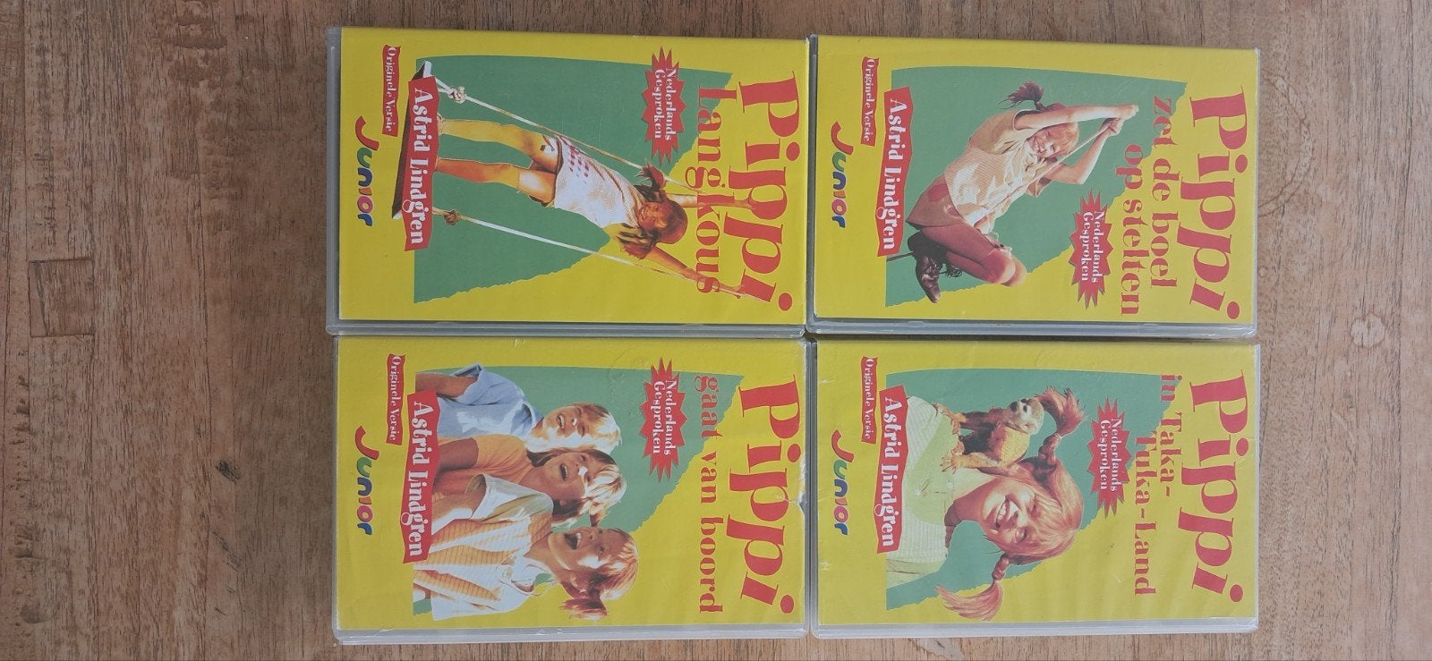 Pippi Langkous video Boxset - 4 films van Astrid Lindgren, Ophalen, Gebruikt, Verzamelbox, Alle leeftijden