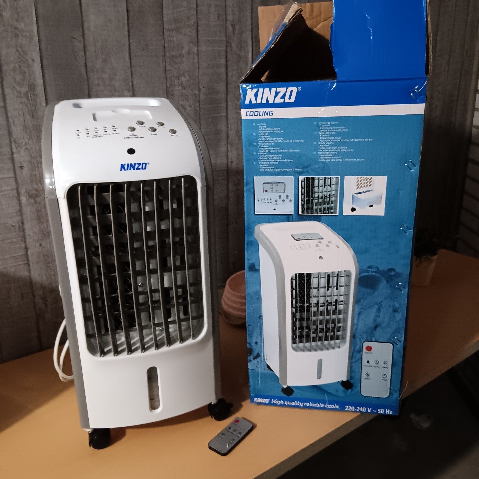 Mobiele Airco op Water met Afstandsbediening - Geen Slang, Minder dan 60 m³, 3 snelheden of meer, Ophalen of Verzenden, Afstandsbediening