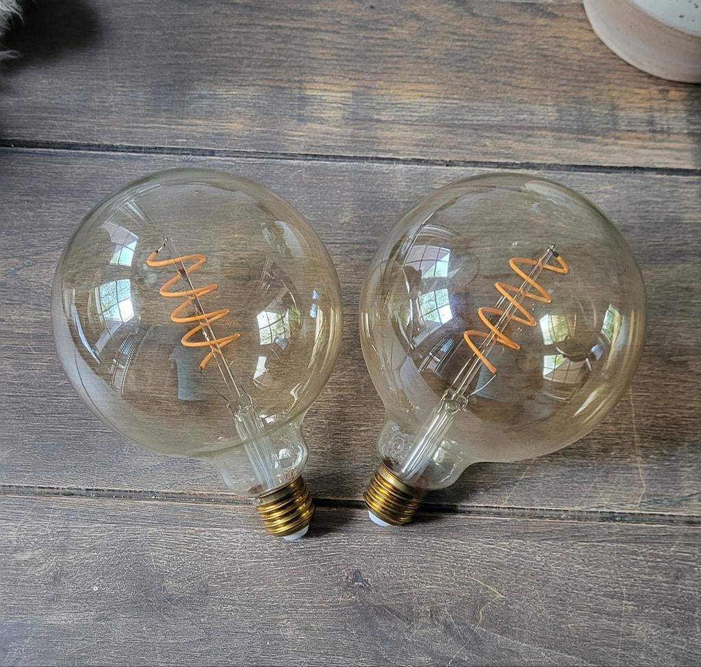 2 Handson globe filament lampen, Huis en Inrichting, Led-lamp, Soft of Flame, Handson, -