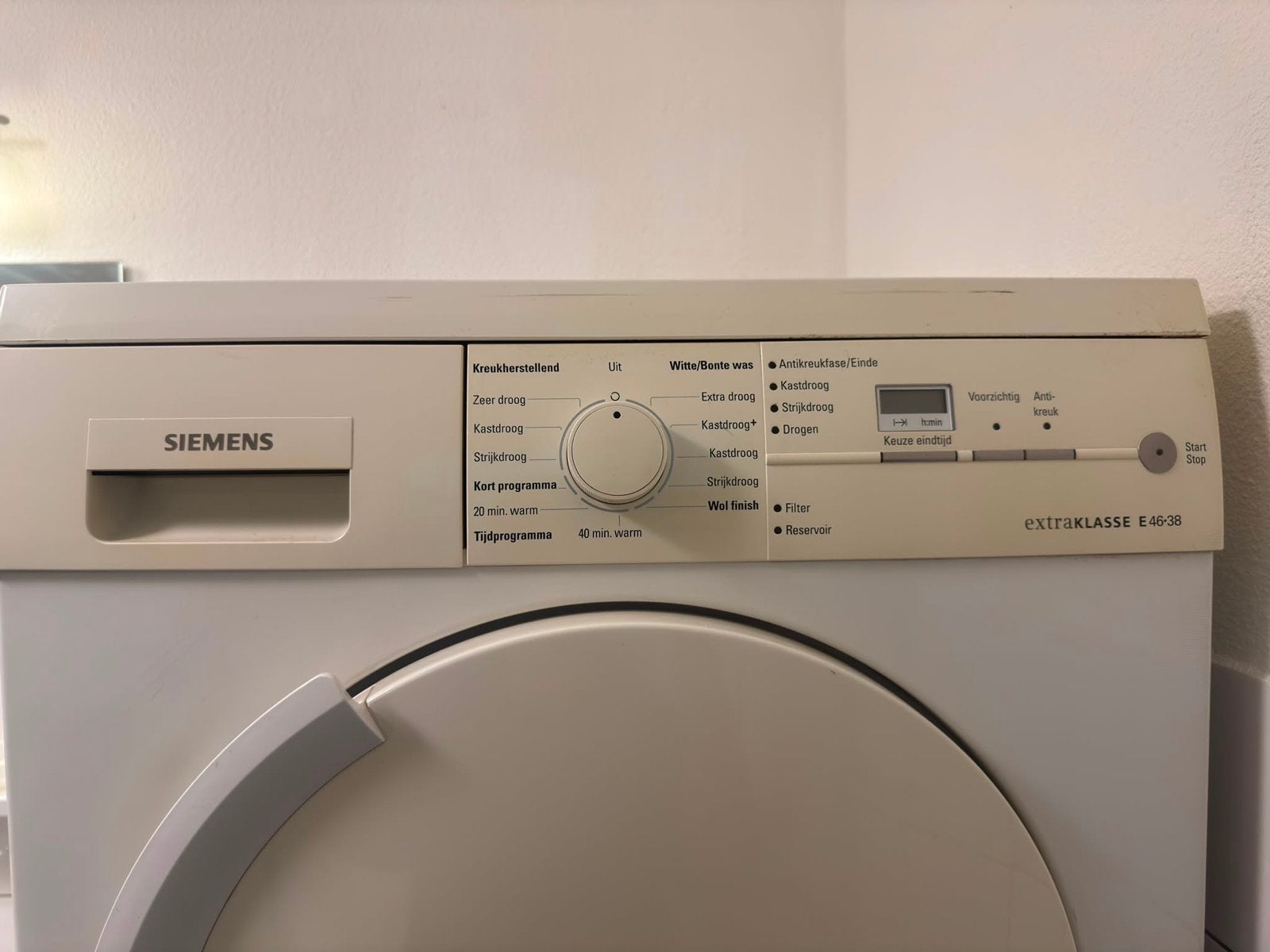 Siemens Extraklasse E46-38 Wasdroger, Witgoed en Apparatuur, Wasdrogers, Ophalen, Wolprogramma, 6 tot 8 kg, Gebruikt