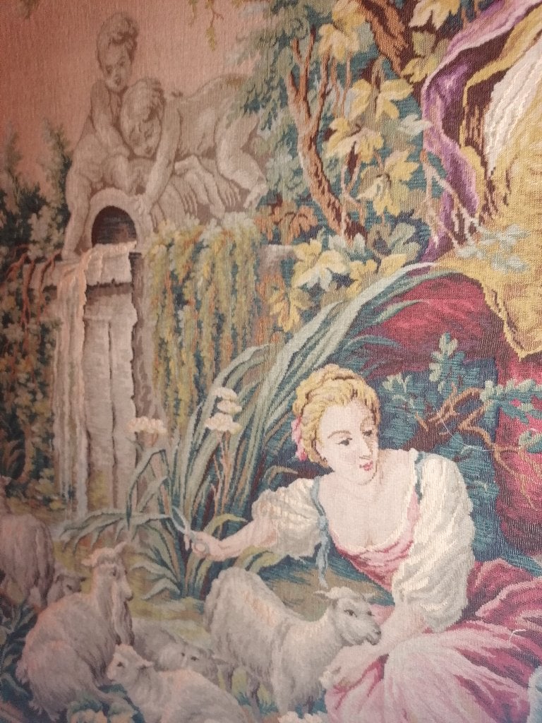 tapestry aubusson barok stijl naar François Boucher, Ophalen