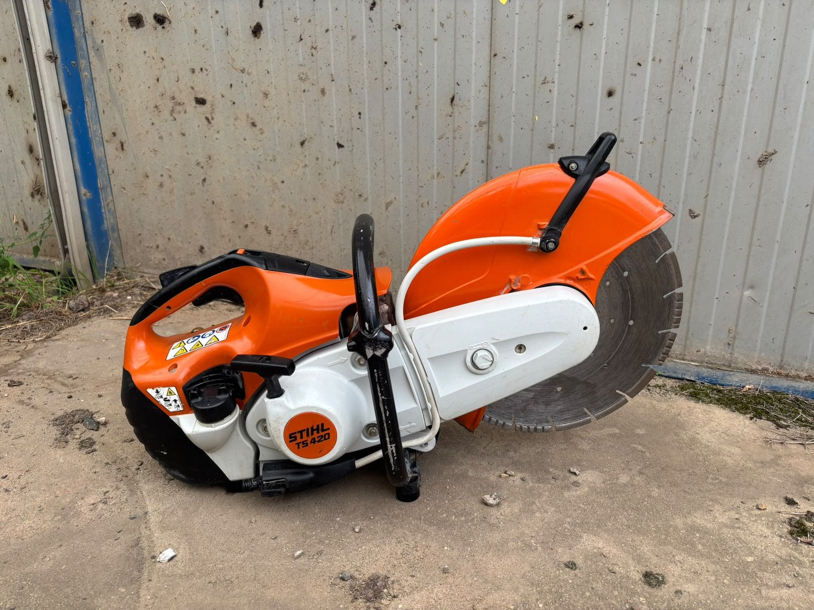 STIHL TS 420 Bandenzaag 2020 Diamantblad 350mm, Tuin en Terras, Ophalen, Zo goed als nieuw