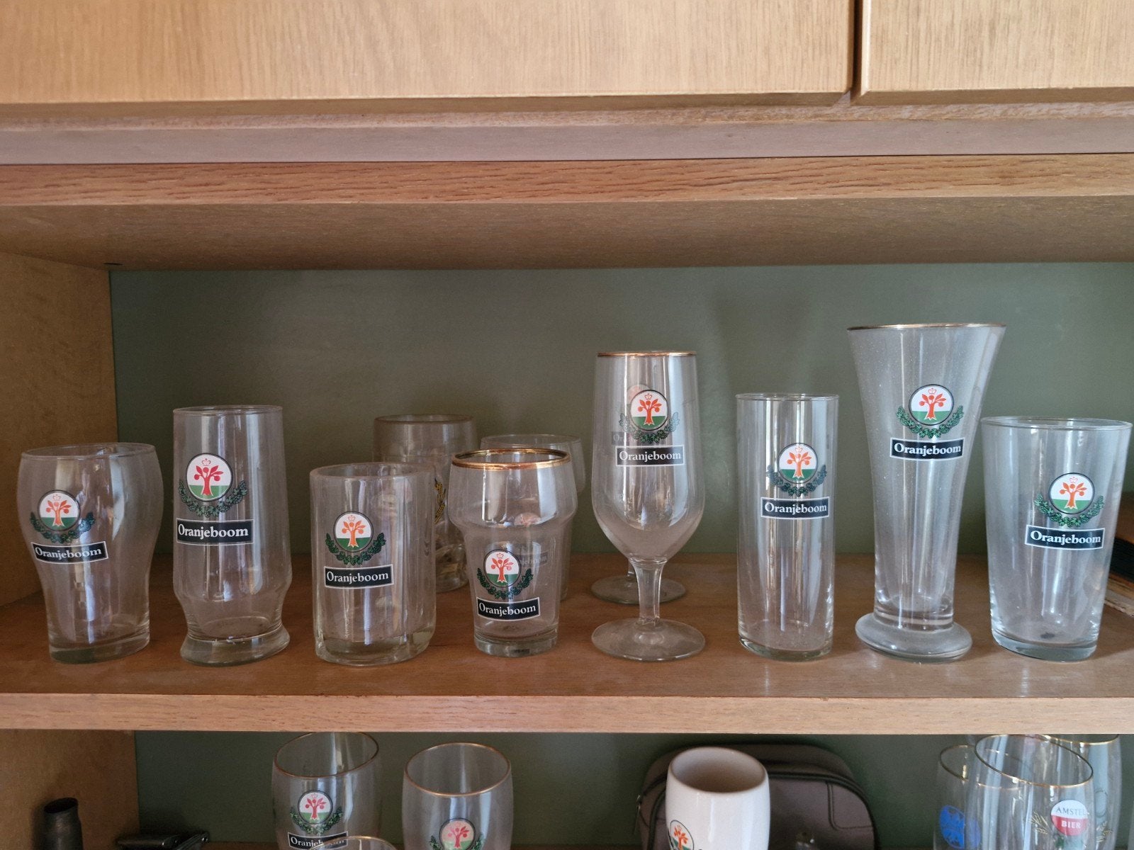 Verzameling Oranjeboom glazen, Ophalen of Verzenden, Zo goed als nieuw, Glas of Glazen, Oranjeboom