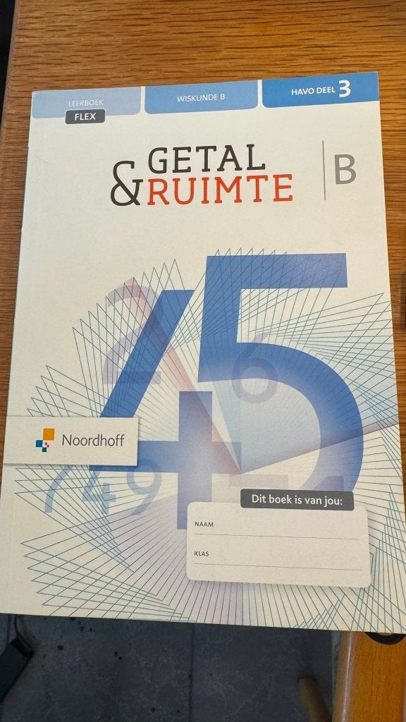 Getal&Ruimte Havo 4, Noordhoff, Niet van toepassing, Nieuw, Ophalen of Verzenden