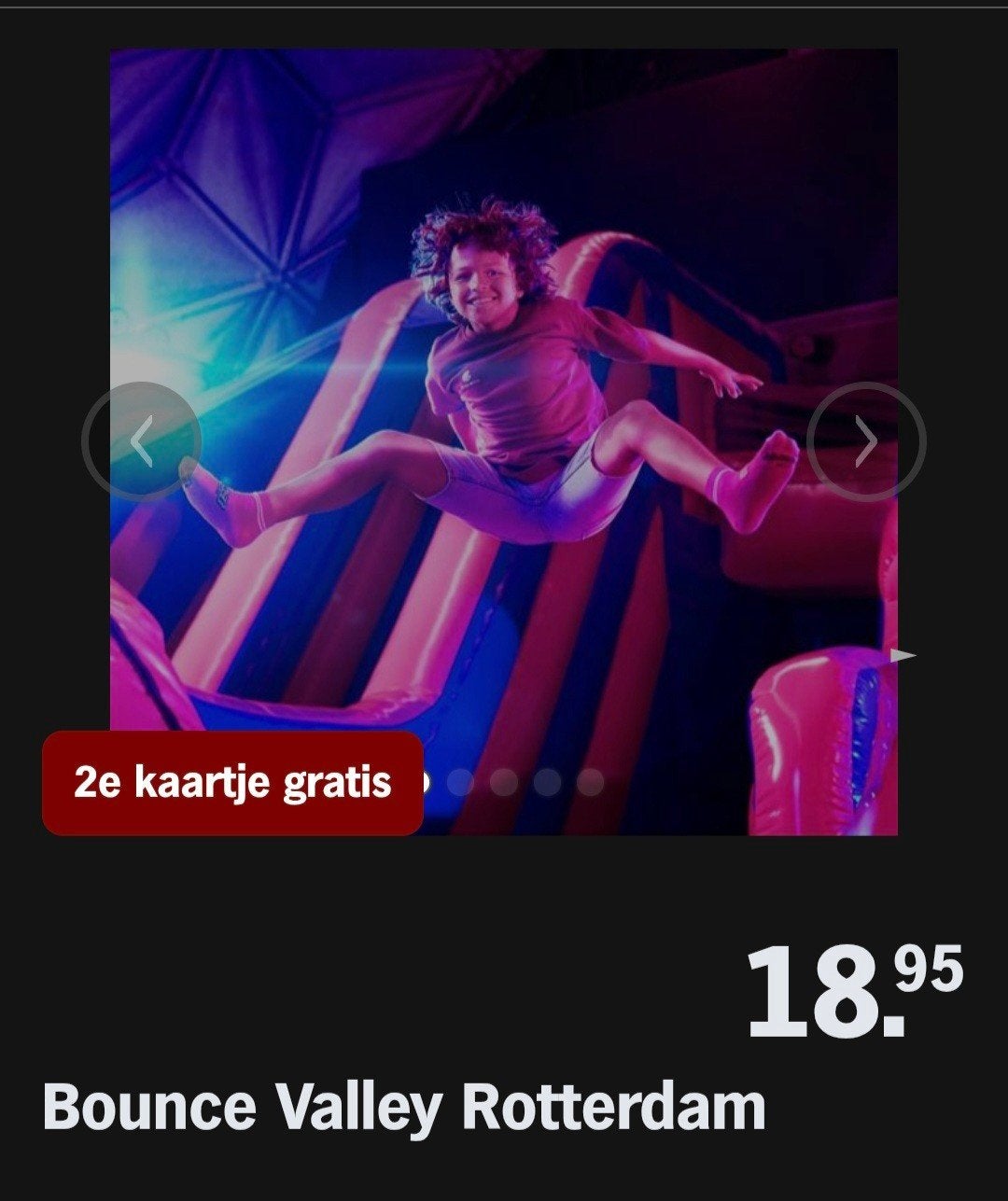 BOUNCE VALLEY ROTTERDAM ♡ 2e kaartje gratis AH SPAARKAARTEN, Overige soorten