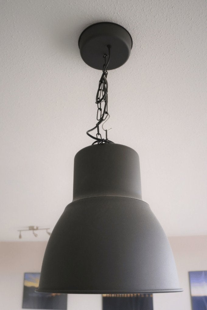Hektar hanglamp Ikea - donkergrijs, Industrieel, modern, Zo goed als nieuw, Metaal, E27 (groot)
