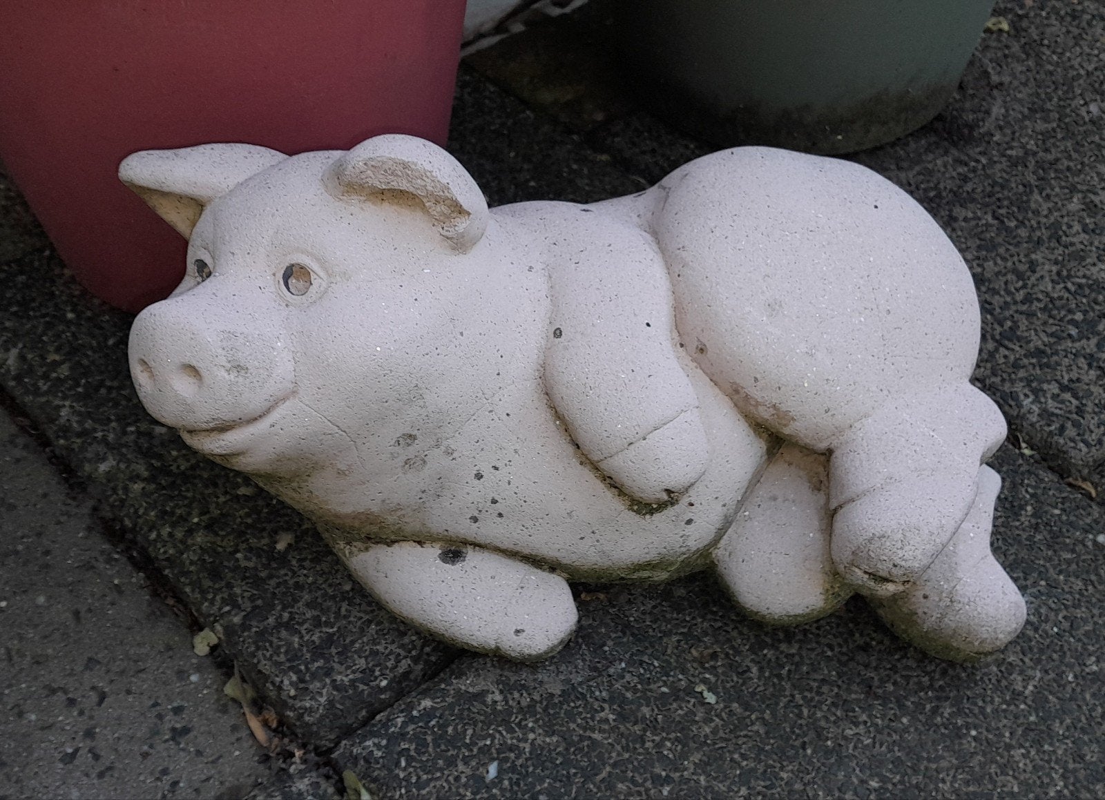 Liggend varken beton, Ophalen