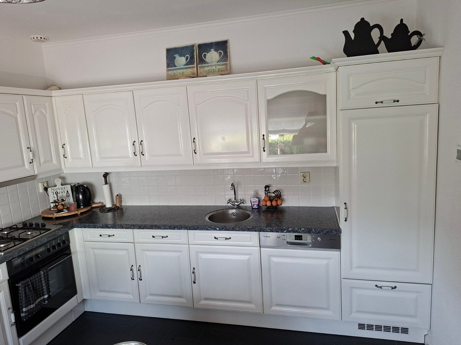 Keuken wit, Huis en Inrichting, Keuken | Complete keukens, Ophalen of Verzenden, Gebruikt, Wit